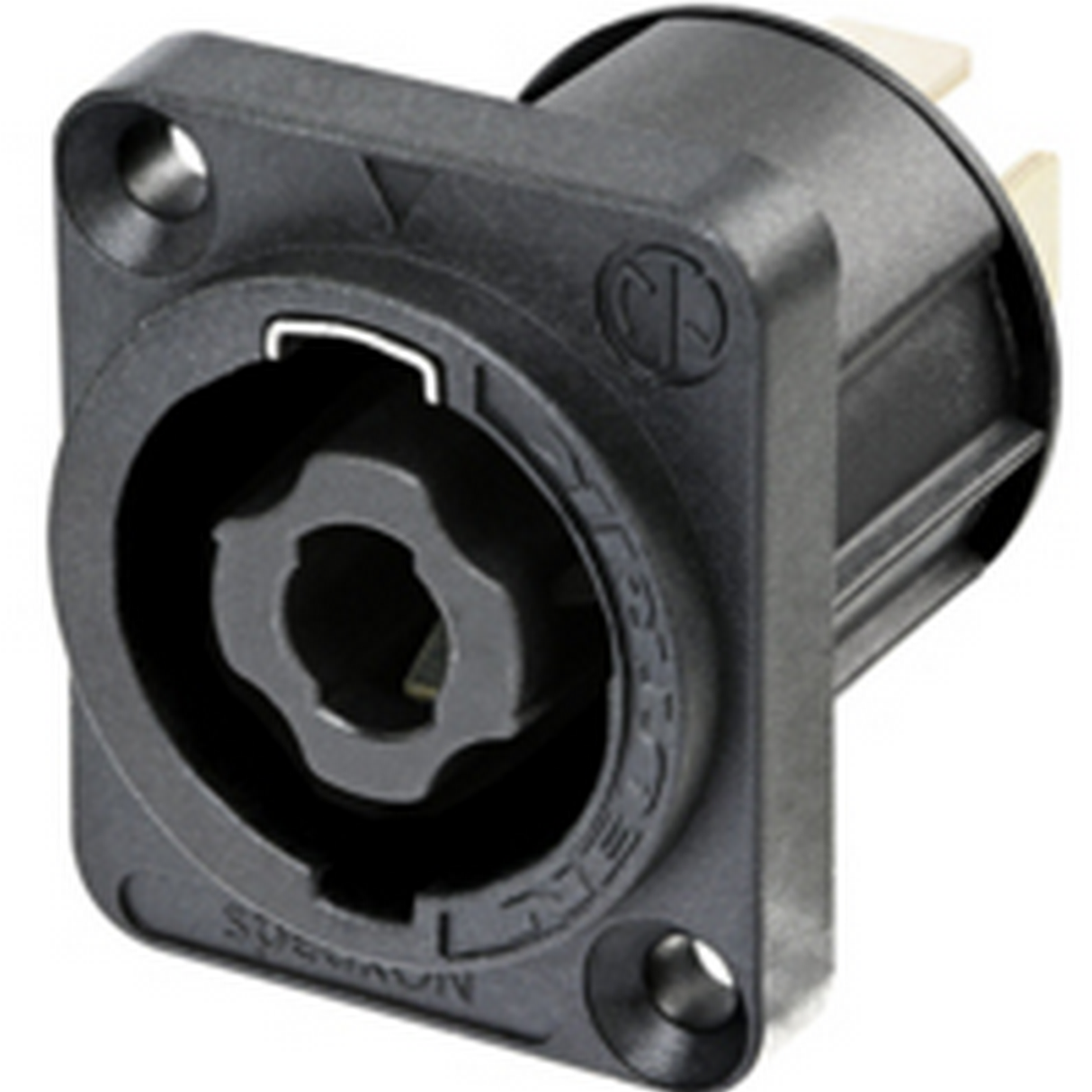Neutrik NL4MPXX SpeakON 4 Pole Chassis Connector - Rectangular Flange