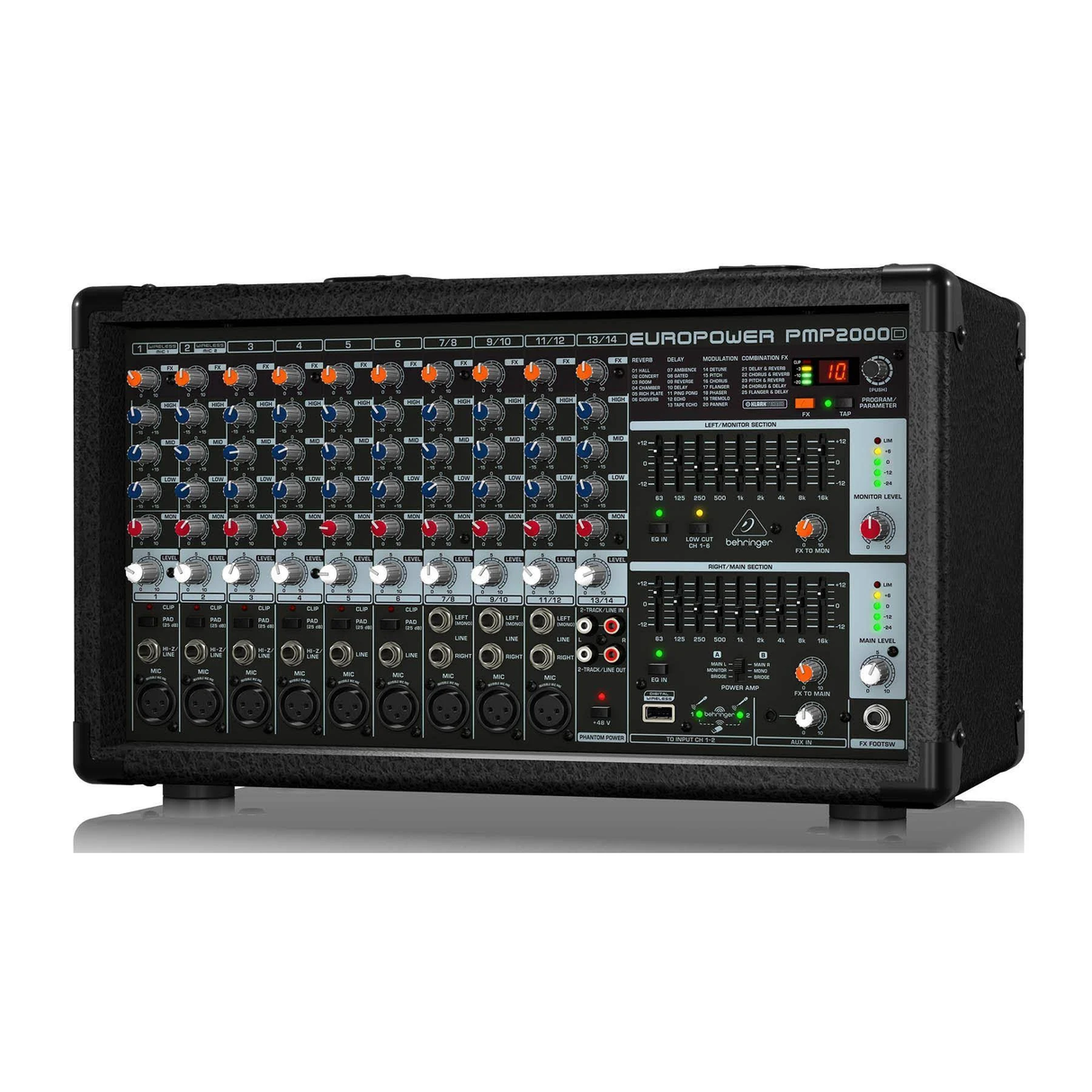 Behringer PMP2000D 14-Channel 2,000-Watts Powered Mixer