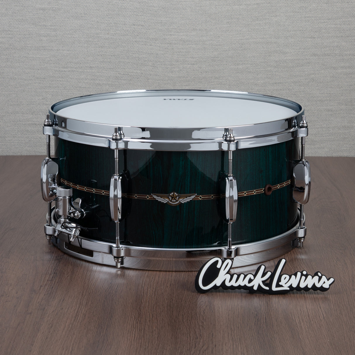 Tama Star Bubinga 6.5x14 Snare Drum - Dark Green Cordia