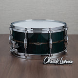 Tama Star Bubinga 6.5x14 Snare Drum - Dark Green Cordia