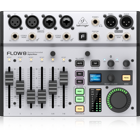 Behringer FLOW 8 8-input Digital Mixer with Bluetooth - New