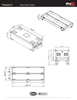 ProX X-RCF-NXL24A Flight Case for Two RCF NX L24-A MK2 Column Array Speakers