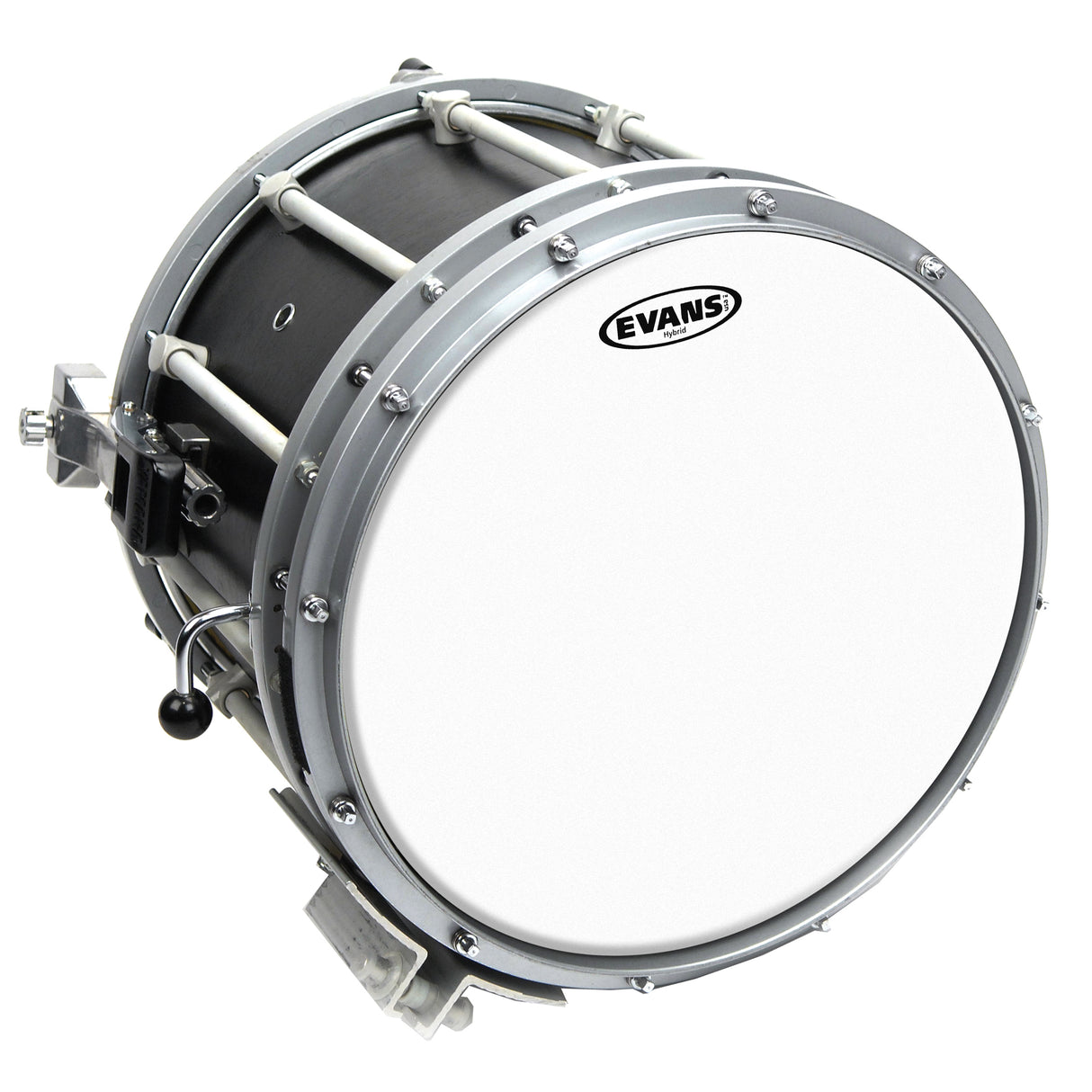Evans 13" Hybrid White Marching Snare Drum Head - New,13 Inch