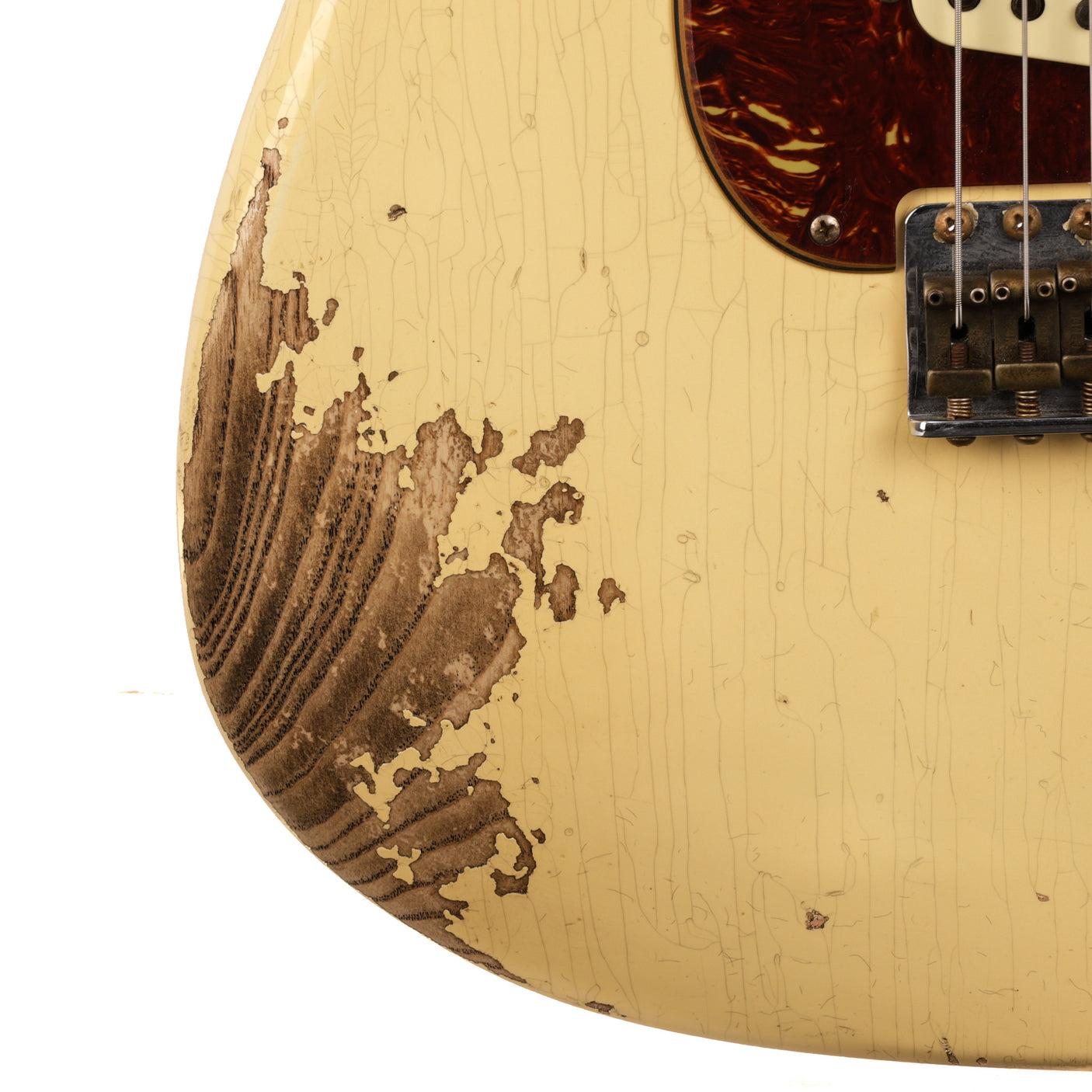 Fender Custom Shop 1962 Stratocaster Heavy Relic Guitar - Aged Vintage White - CHUCKSCLUSIVE - #R119465