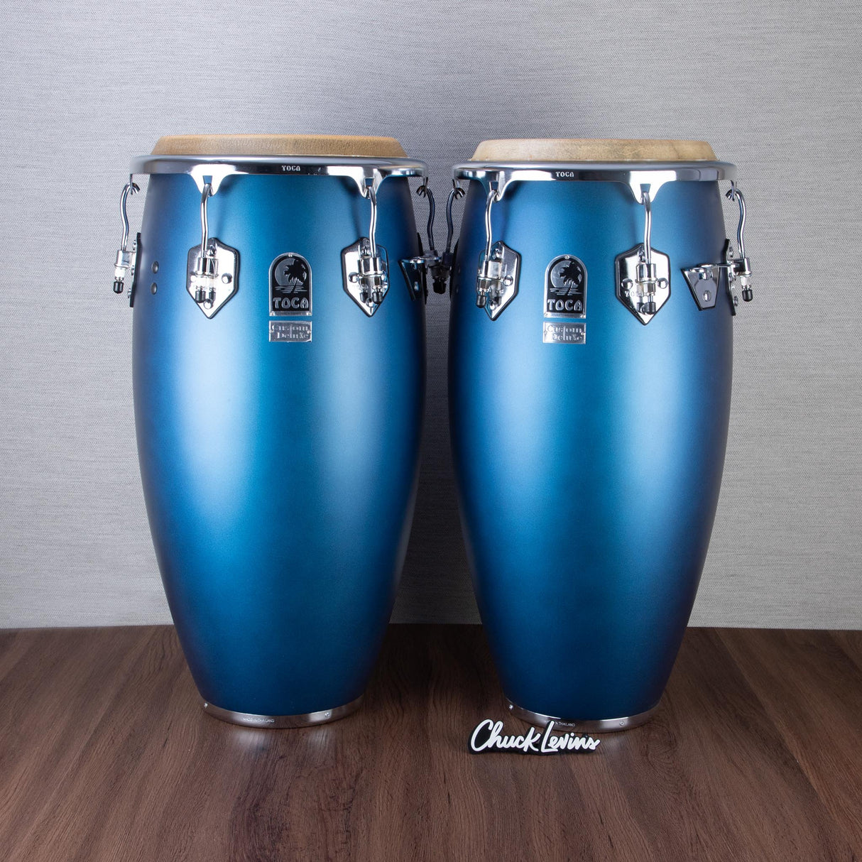 Toca Custom Deluxe Conga and Tumba - Matte Blue