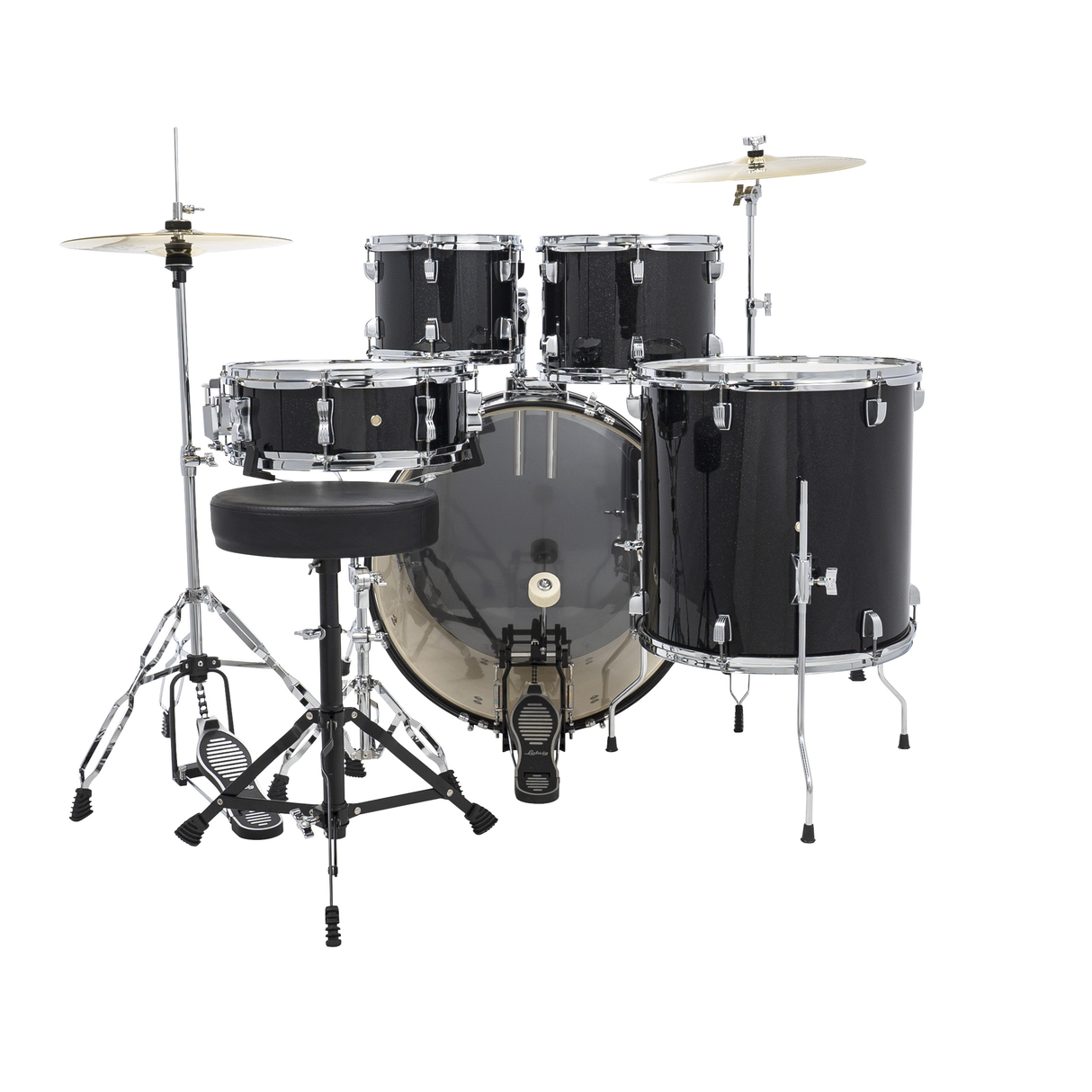 Ludwig Accent Drive Series 5-Piece Drum Kit - Black Sparkle