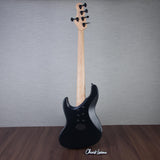 Brubaker USA Custom Steve Jenkins II JXB-5-String Electric Bass Guitar - Black Satin - #056