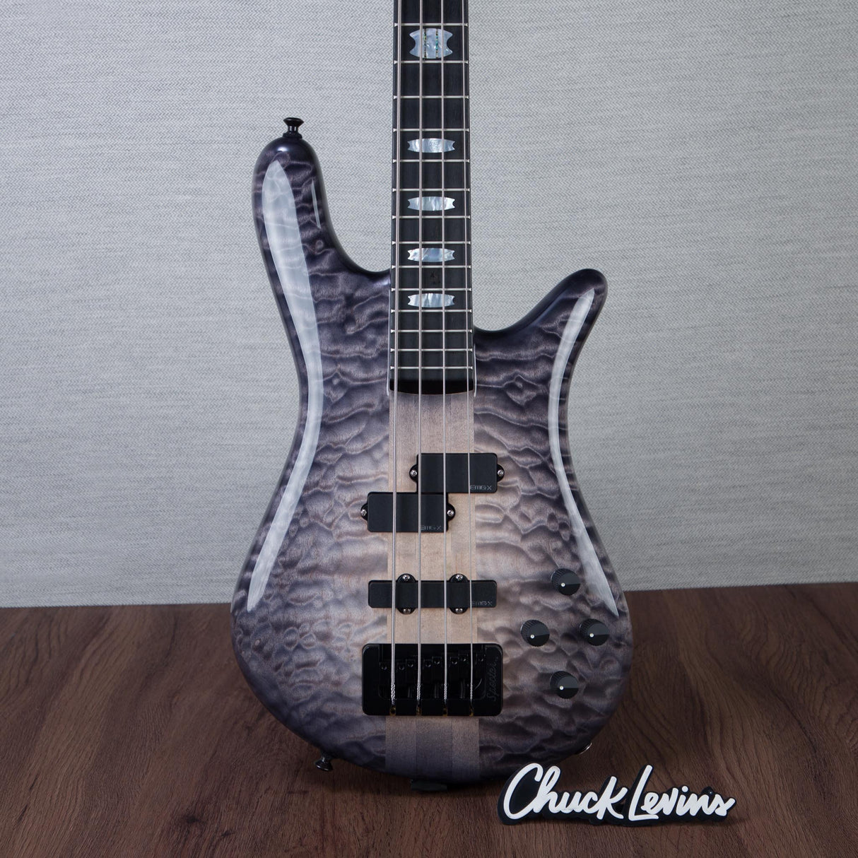Spector USA Custom NS-2 Electric Bass Guitar - Roswell Grey - CHUCKSLUSIVE - #2228