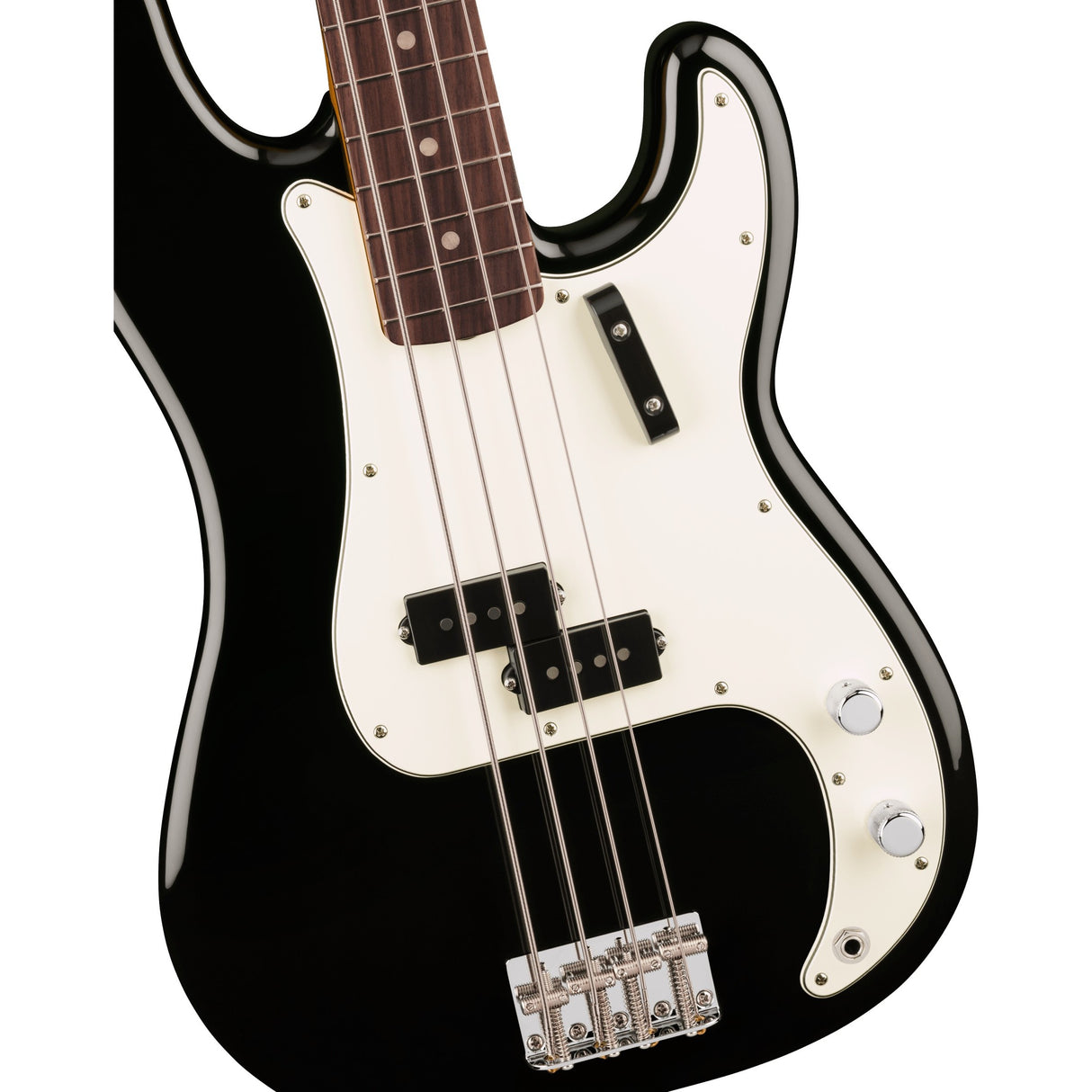 Fender Vintera III Late '60s Precision Electric Bass Guitar, Rosewood Fingerboard - Black