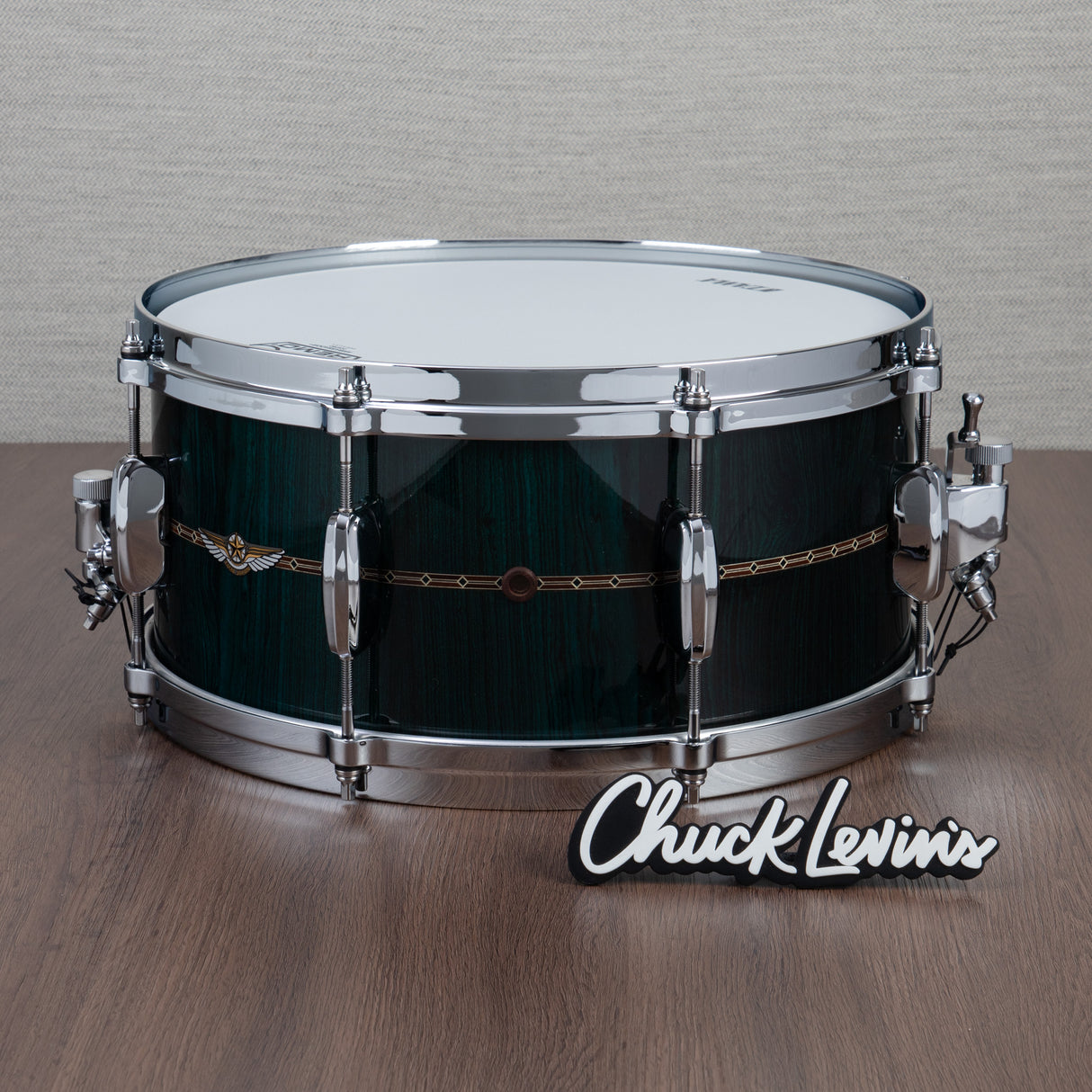 Tama Star Bubinga 6.5x14 Snare Drum - Dark Green Cordia