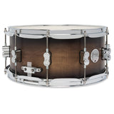 DW 6.5 x 14-Inch Concept Maple Snare Drum - Satin Charcoal Burst Lacquer