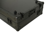 Pro X XS-CDM3KV10A9 WLTBL Fits 2x Pioneer CDJ 3000X Case / Pioneer DJM V10 / A9 Mixer w/ Laptop Shelf, All Black and Low profile Wheels
