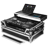 Odyssey FZGSFLX10W1M Pioneer DJ DDJ-FLX10 1U Flight Case with Glide Style Laptop Platform and Wheels - New
