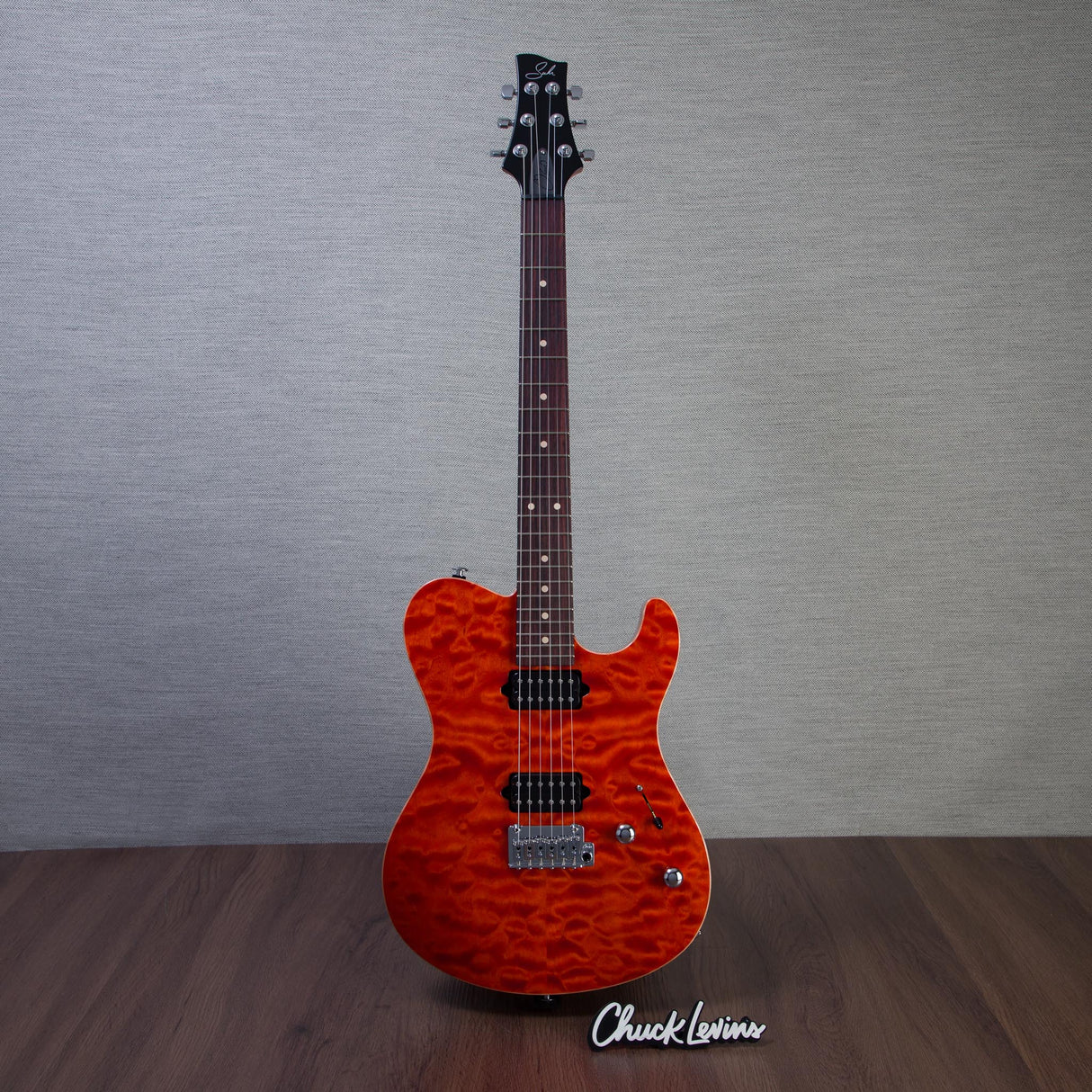 Suhr Oso Short Scale Electric Guitar - Custom Orange Satin - #89439
