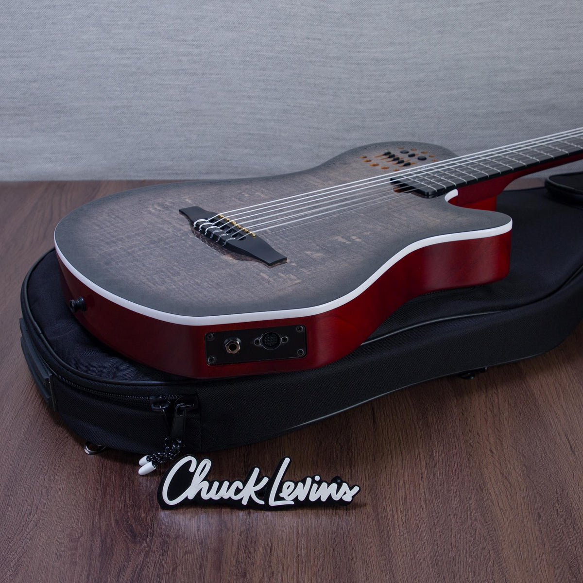 Godin MultiAc Grand Concert SA Nylon String Acoustic-Electric Guitar - Trans Black - CHUCKSCLUSIVE - #26317995