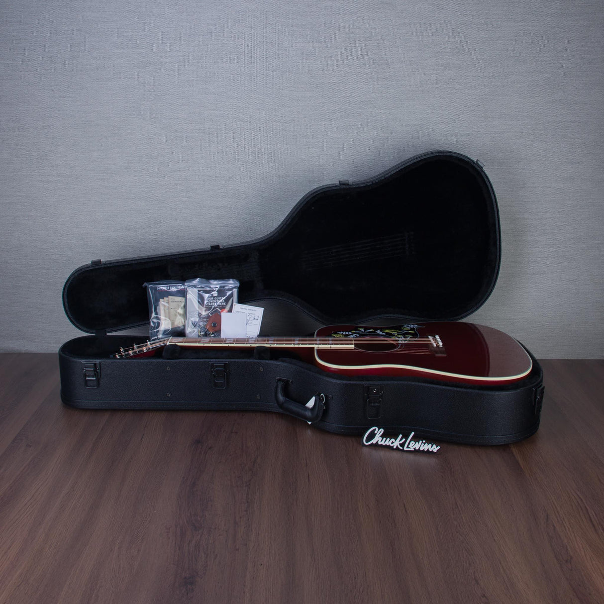 Gibson Limited Edition Hummingbird Standard Acoustic Electric Guitar - Wine Red - #23254056