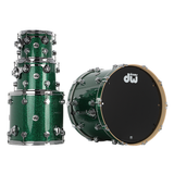 DW Collector's Series Pure Maple 4-Piece Shell Pack - Green Glass