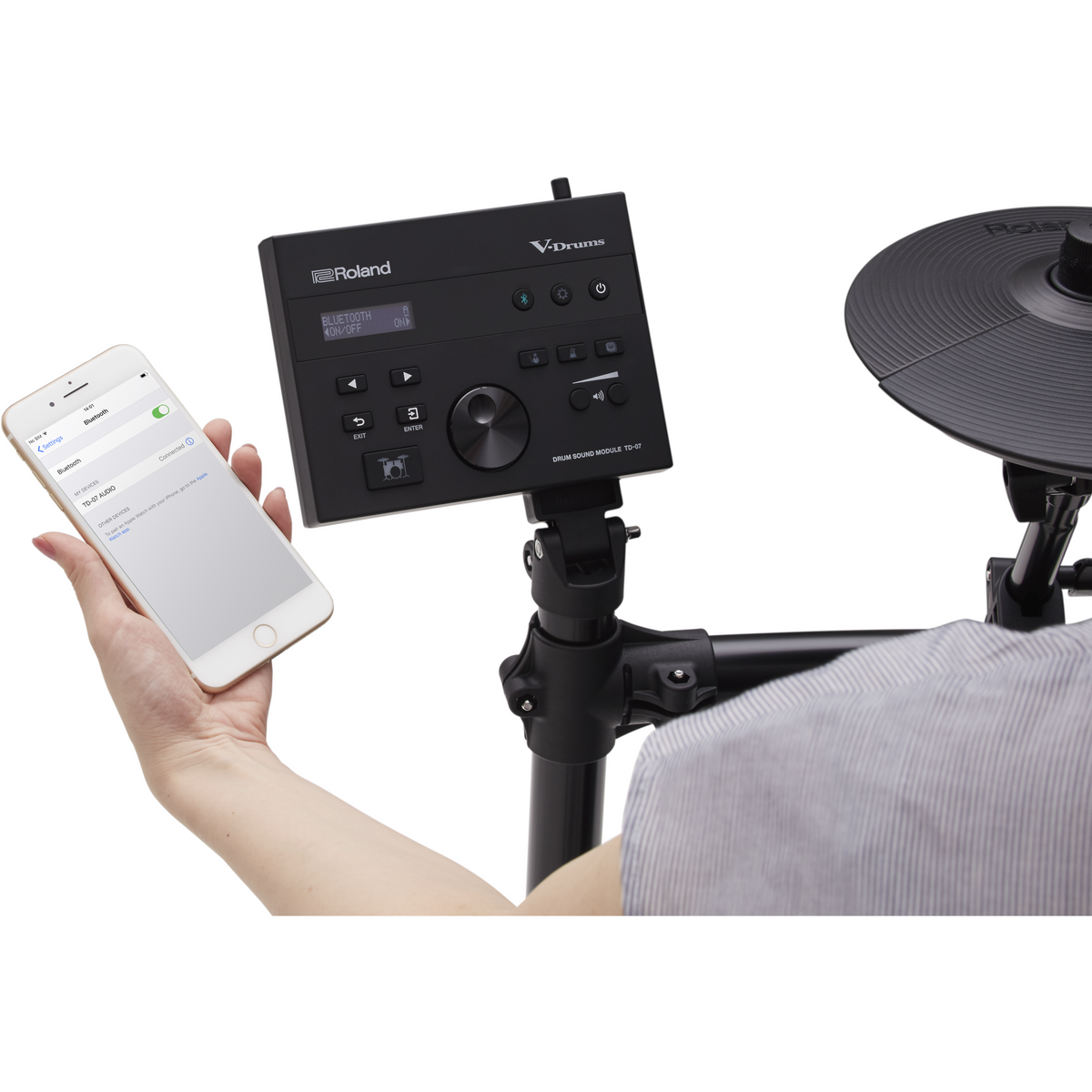 Roland TD-07DMK2 V-Drum Five-Piece Electronic Drum Kit