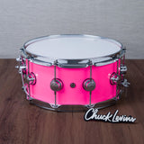 DW 6.5 x 14-Inch Collector's 333 Maple Snare Drum - Neon Hot Pink