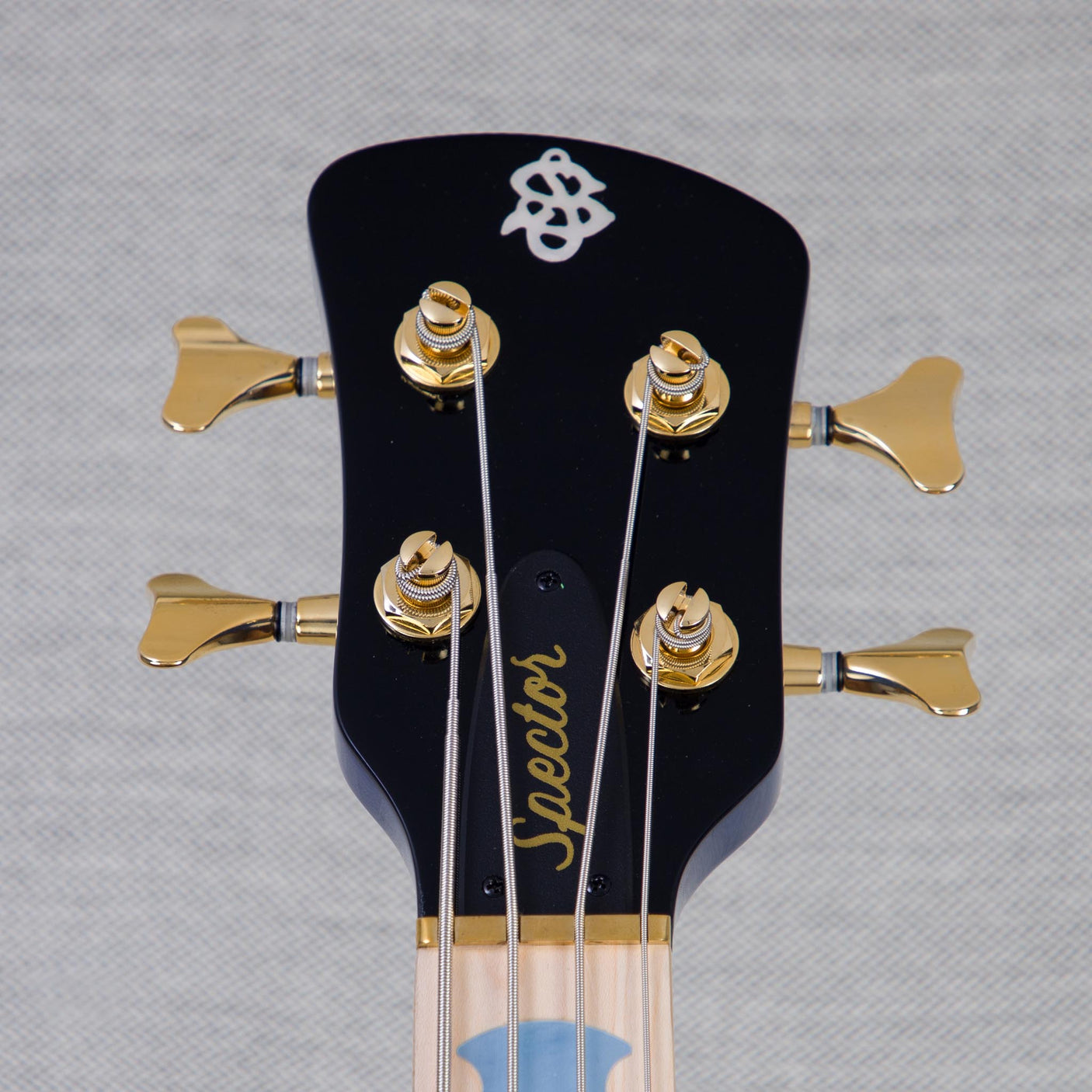 Spector Euro 4 LT Poplar Burl Over Ash Electric Bass Guitar - Faded Light Blue Gloss - CHUCKSCLUSIVE - #]C121NB23305