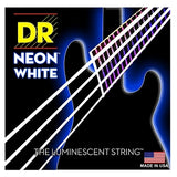 DR Strings NWB-45 NEON Bass Guitar Strings - White
