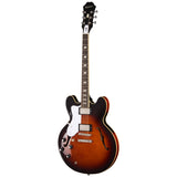 Epiphone Bonehead Riviera Semi-Hollow Left Handed Electric Guitar - Dark Tobacco Sunburst