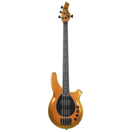 Ernie Ball Music Man Bongo 4 Electric Bass Guitar, Ebony Fingerbaord - Goldbar