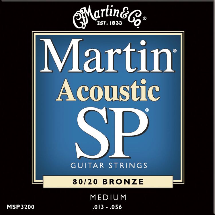 Martin MSP3200 SP 80/20 Bronze Acoustic Strings, Medium