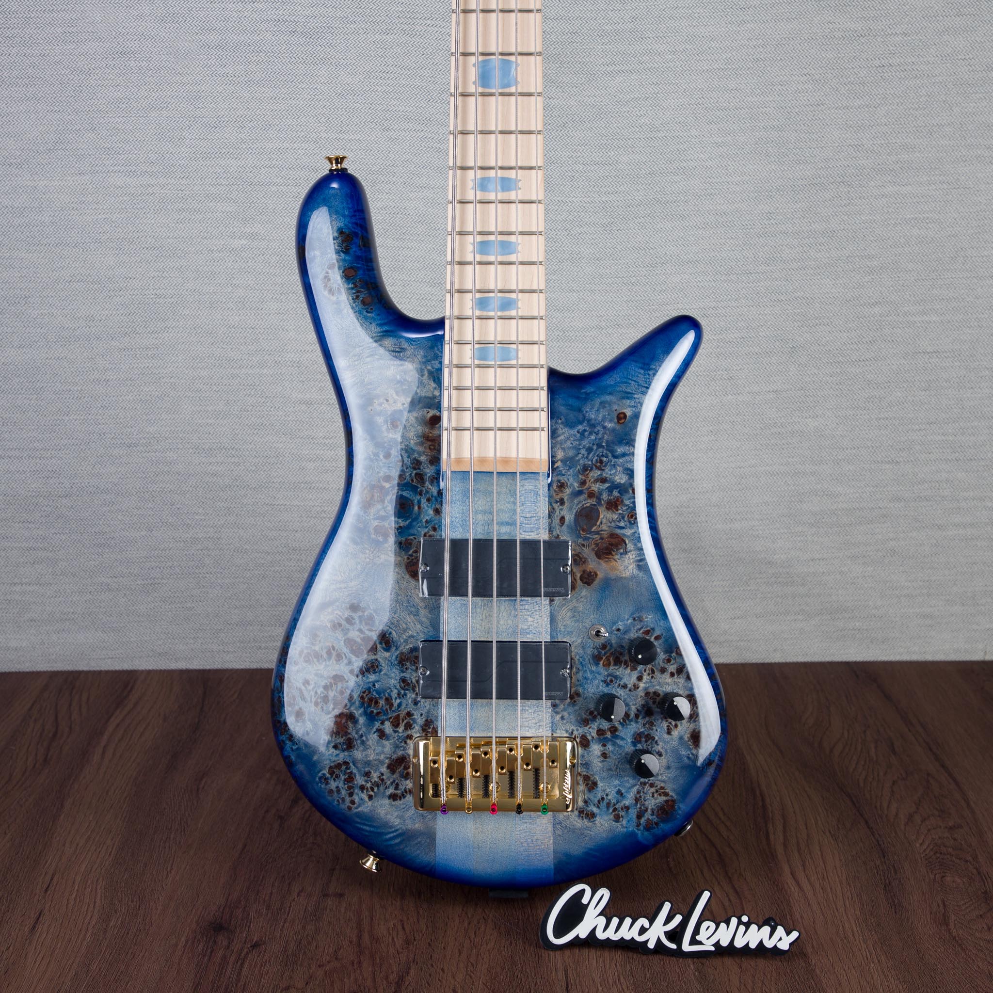 Spector Euro 5 LT Poplar Burl Over Ash 5-String Electric Bass