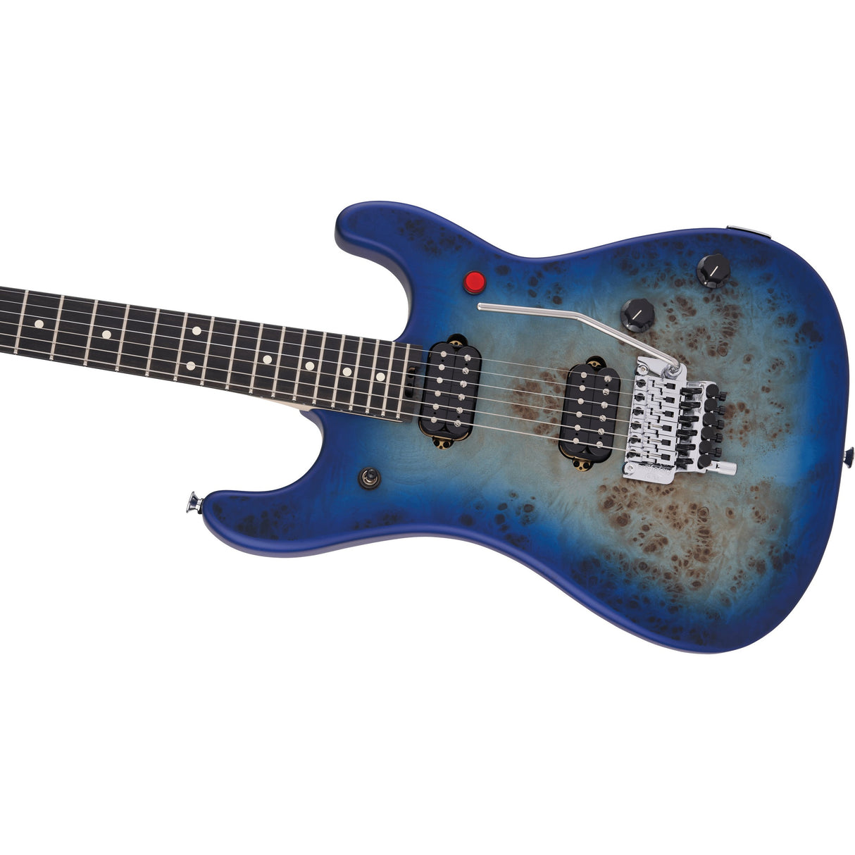 EVH 2021 5150 Series Deluxe Poplar Burl Electric Guitar - Aqua Burst - New