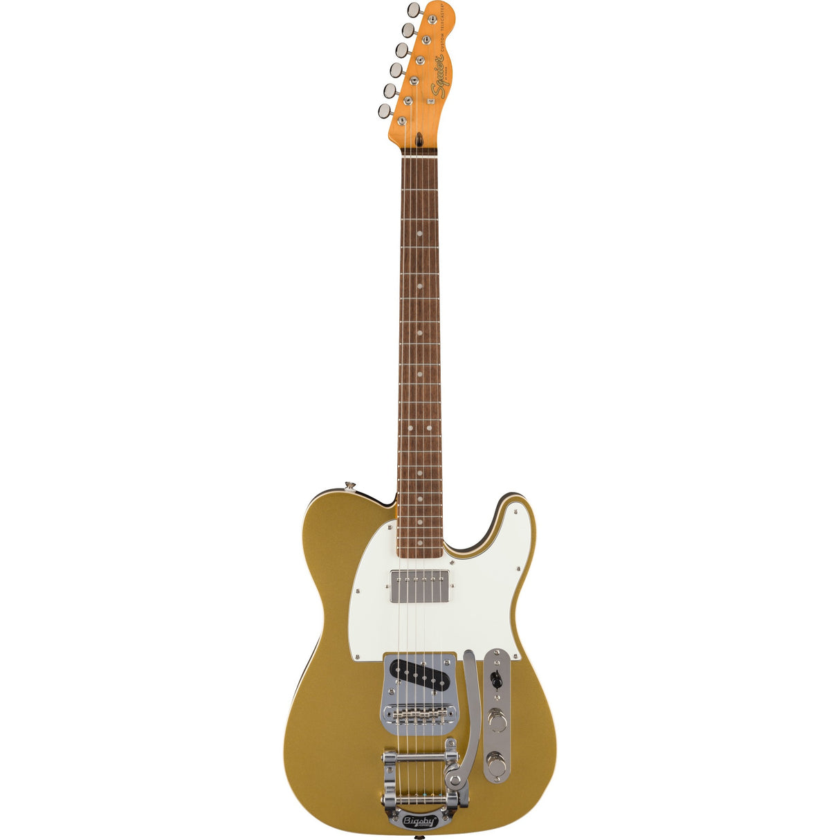 Squier Classic Vibe Custom Telecaster SH Bigsby Electric Guitar - Aztec Gold