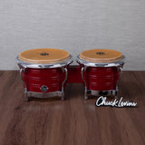 LP Generation II Bongos - Wine Red with Chrome Hardware