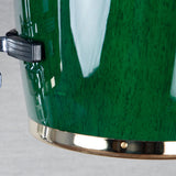LP Custom Shop Junior Wood Conga Set - Green with Gold Hardware