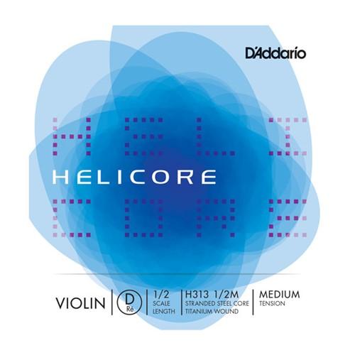D'Addario Helicore Single D Violin String - 4/4 Scale Titan Medium H3134/4M