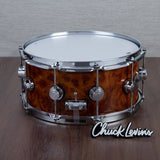 DW 6.5 x 14-Inch Collector's Maple Exotic Series Snare Drum - Natural Lacquer over Camphor Burl