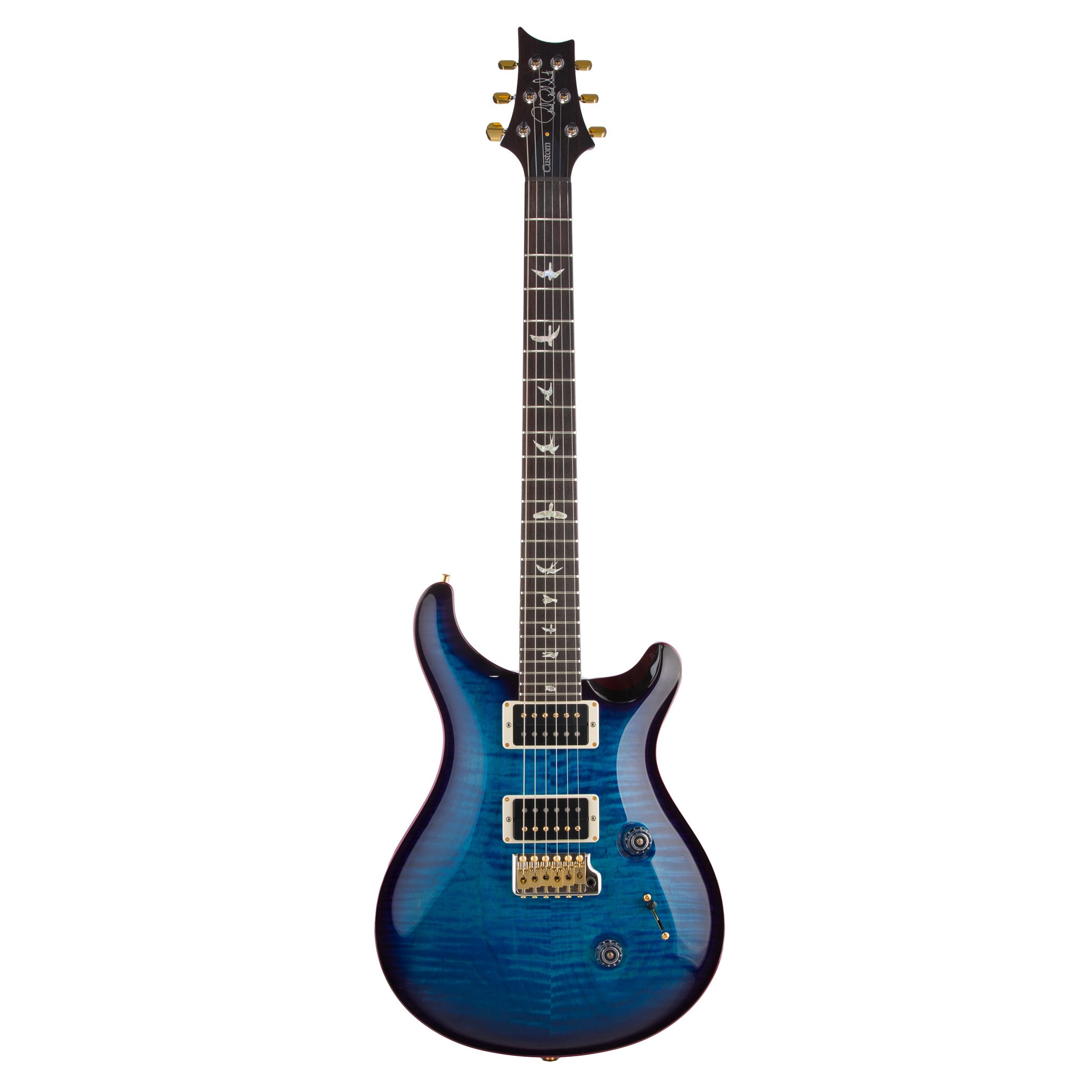 PRS Custom 24 10-Top Electric Guitar - Sapphire Smokeburst Custom