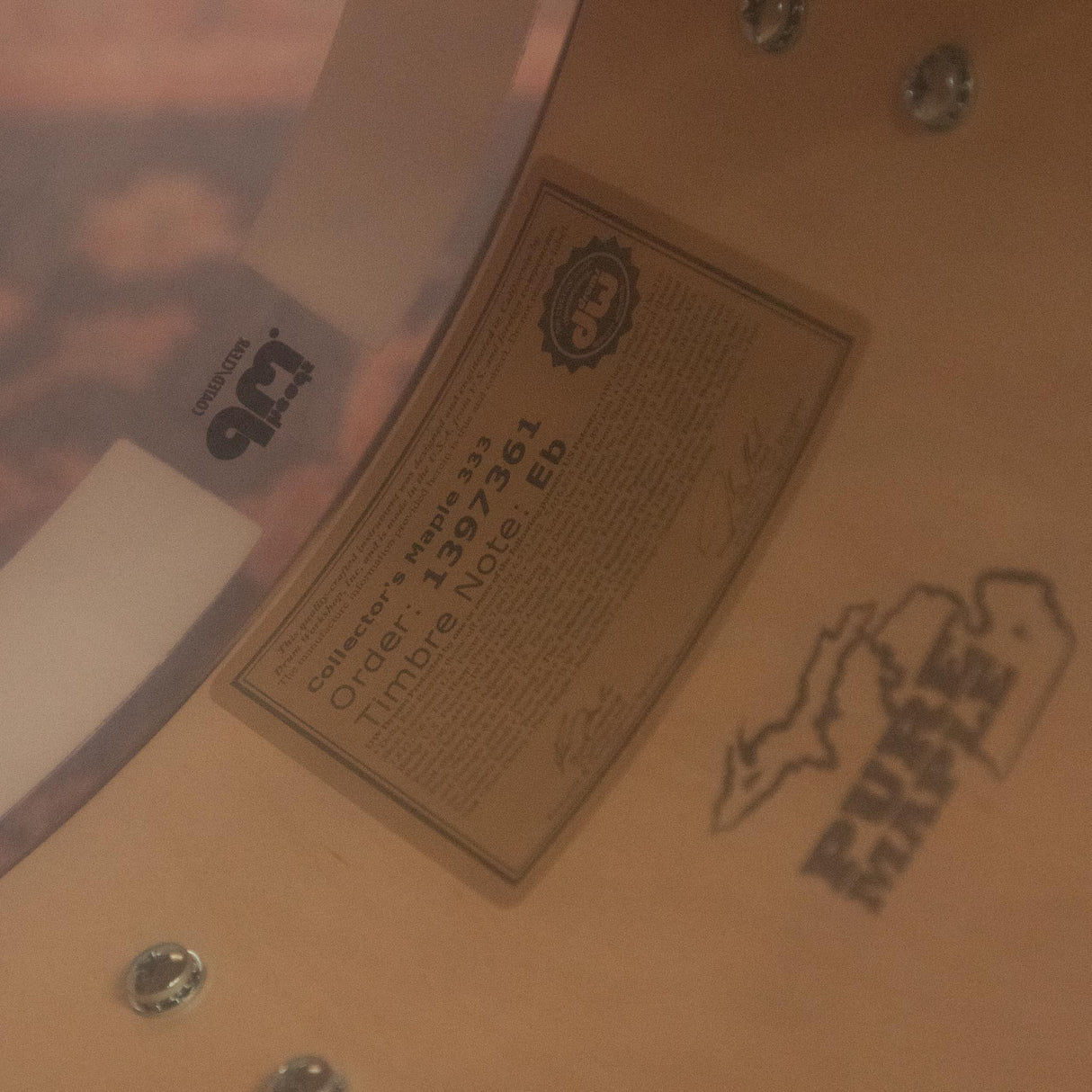 DW Collector's Series 333 4-Piece Shell Pack with 22-Inch Kick - FP - Black Oyster Glass