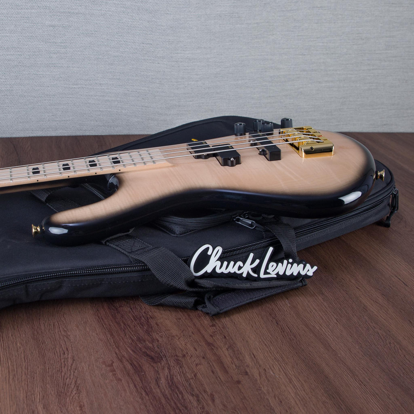 Spector Euro 4 Electric Bass Guitar - Natural Black Burst Gloss - CHUCKSCLUSIVE - #NB22936