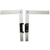 ProX XF-4X3048W MK2 Four Panel Collapse and Go DJ Facade with White Frame and Carry Bag