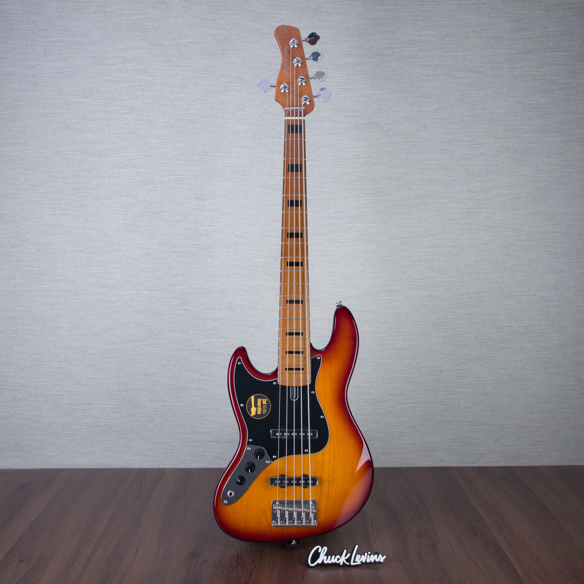 Sire V5 Alder-5 Left-Handed 5-String Bass Guitar - Tobacco