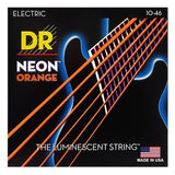 DR Strings NOE-10 NEON Guitar Strings - Orange