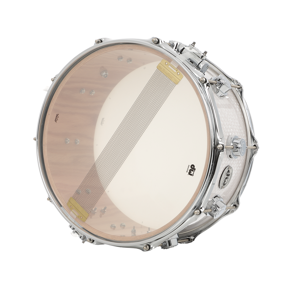 DW 6.5 x 14-Inch Collector Series Pure Oak Snare - White Crystal