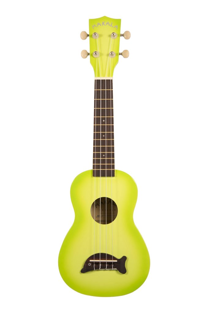 Kala Makala Dolphin Bridge Soprano Ukulele - Green Apple Burst - New