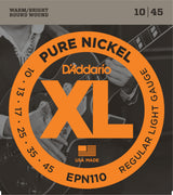 D'Addario EPN110 16711 Pure Nickel Electric Guitar Strings Regular Light