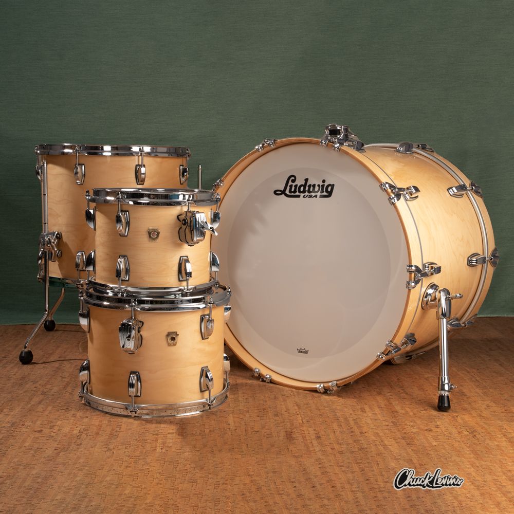 Ludwig Classic Maple 4-Piece Shell Pack, Natural Maple Finish