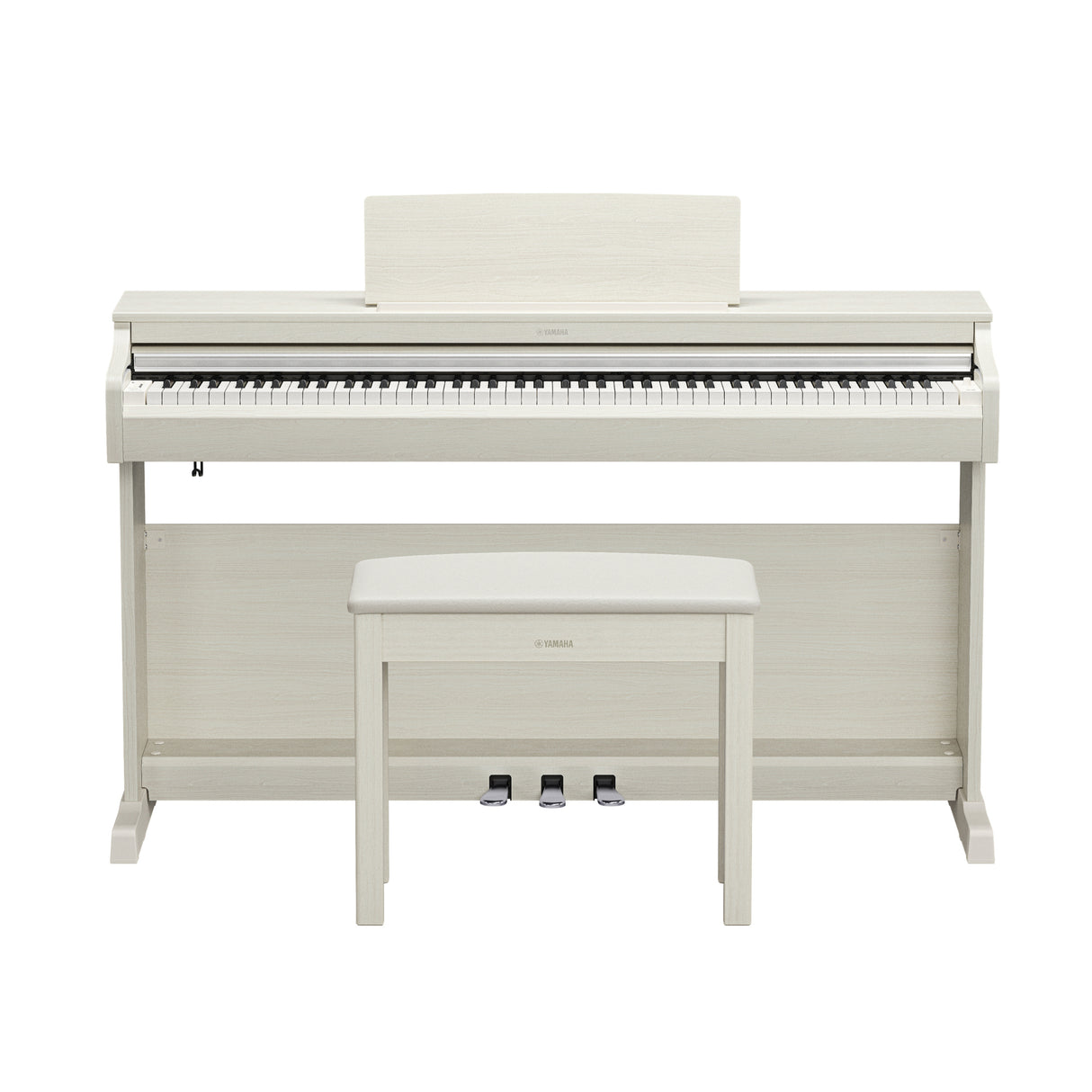 Yamaha Arius YDP166WB 88-Key Weighted Digital Piano - White Birch
