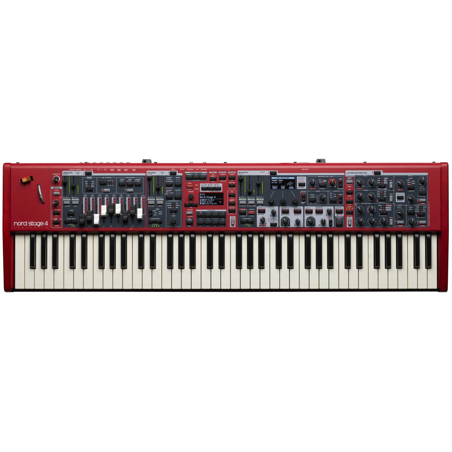 Nord Stage 4 Compact Semi-Weighted 73-Note Keyboard – Chuck
