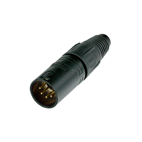 Neutrik NC5MX-B Cable End X Series 5 Pin Male - Black/Gold