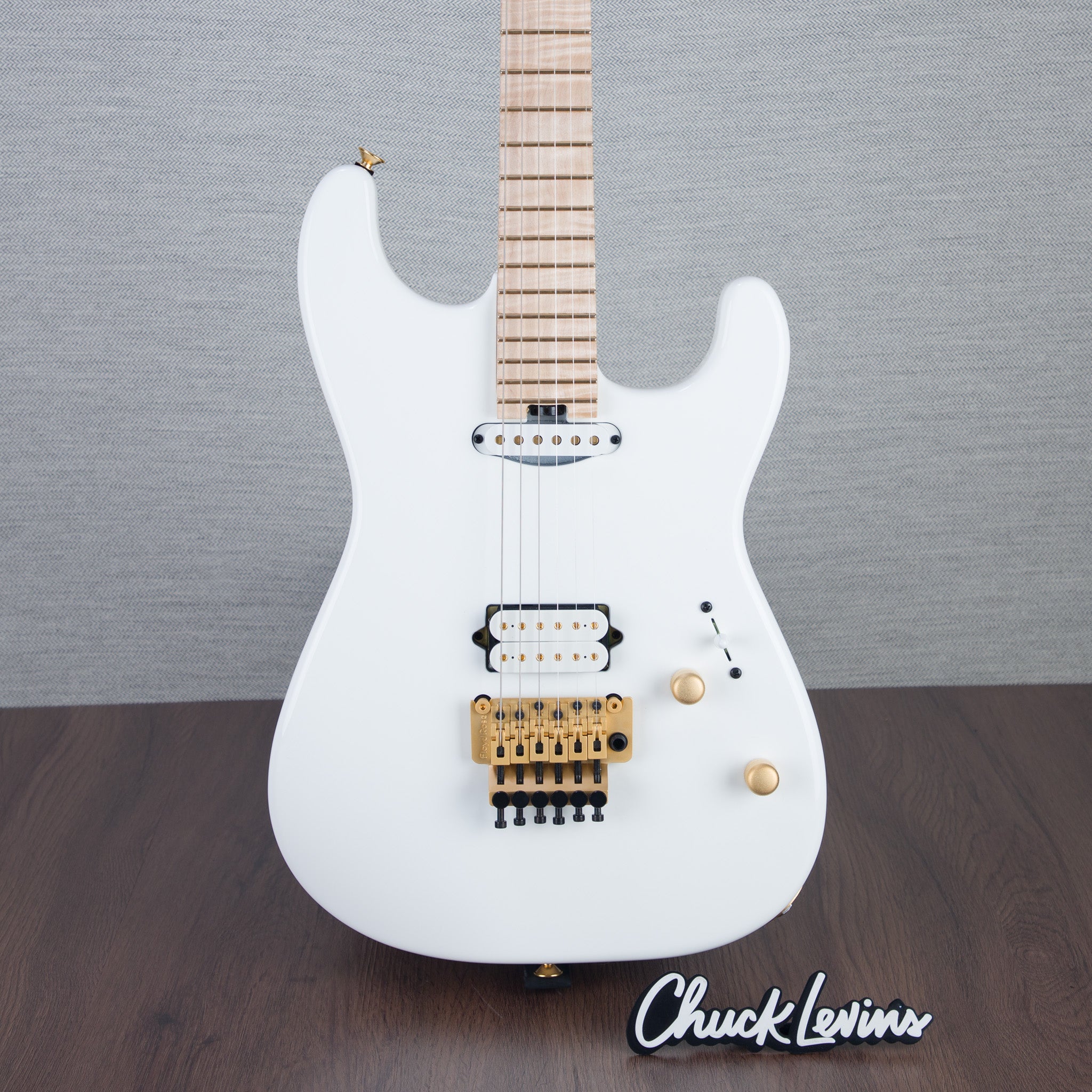 Charvel Custom Shop San Dimas HS FR Electric Guitar - White Angel