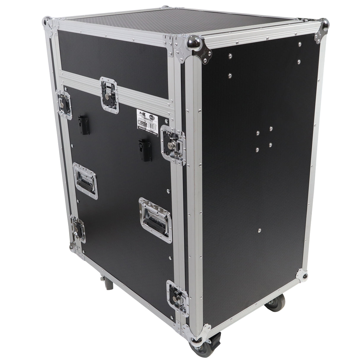 ProX T-16MRSS13ULT Universal 19 Rack-mount Mixer with 13U Top and 16U Front with 2 Side Work Tables